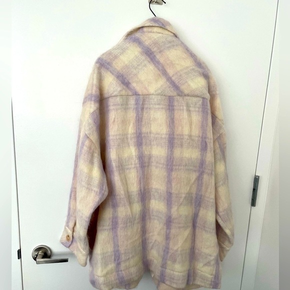 Iro Paris Banghor Checked Brushed-Felt Jacket - Off-White NWT - Picture 2 of 9